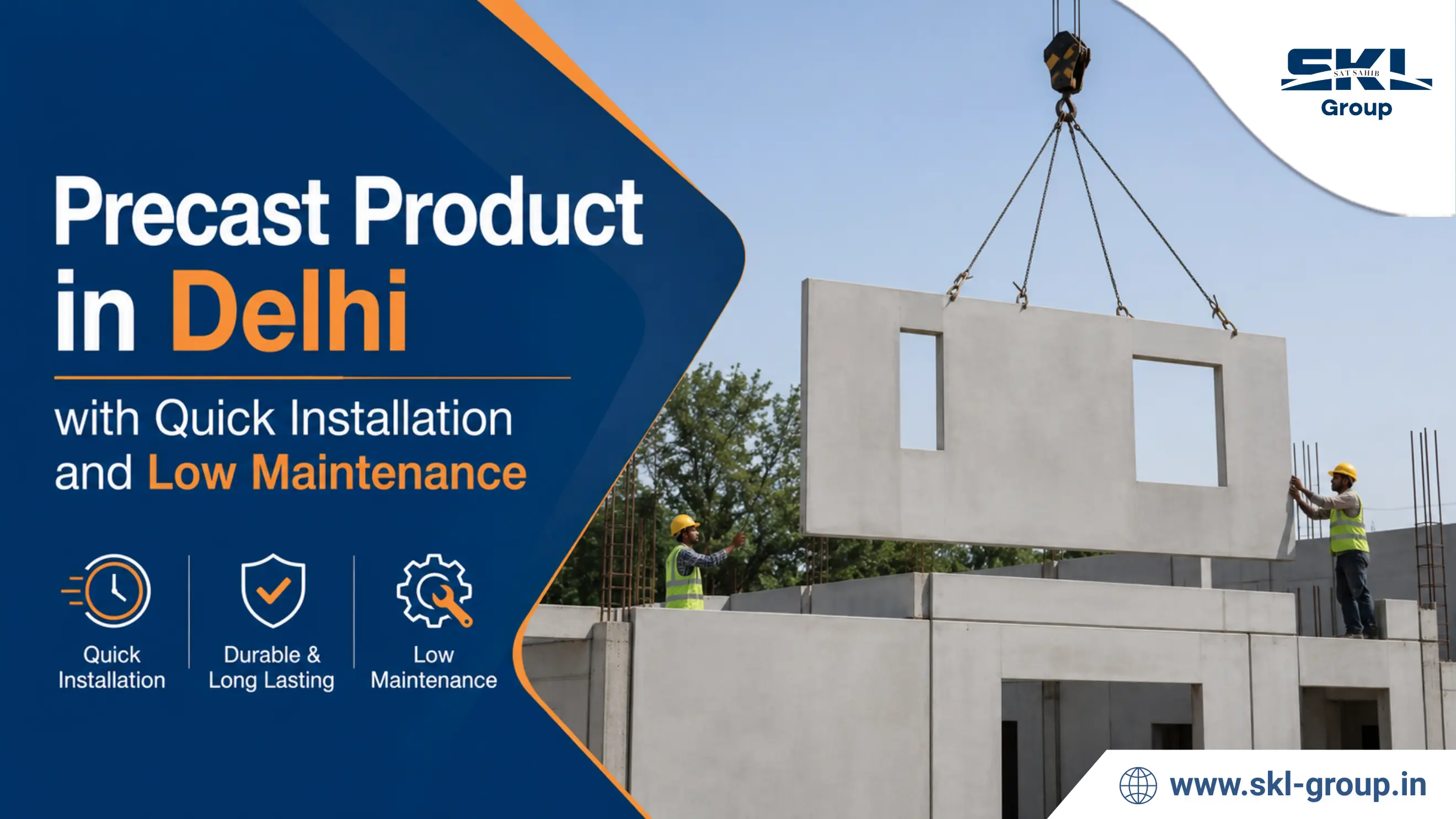Precast Product in Delhi with Quick Installation and Low Maintenance